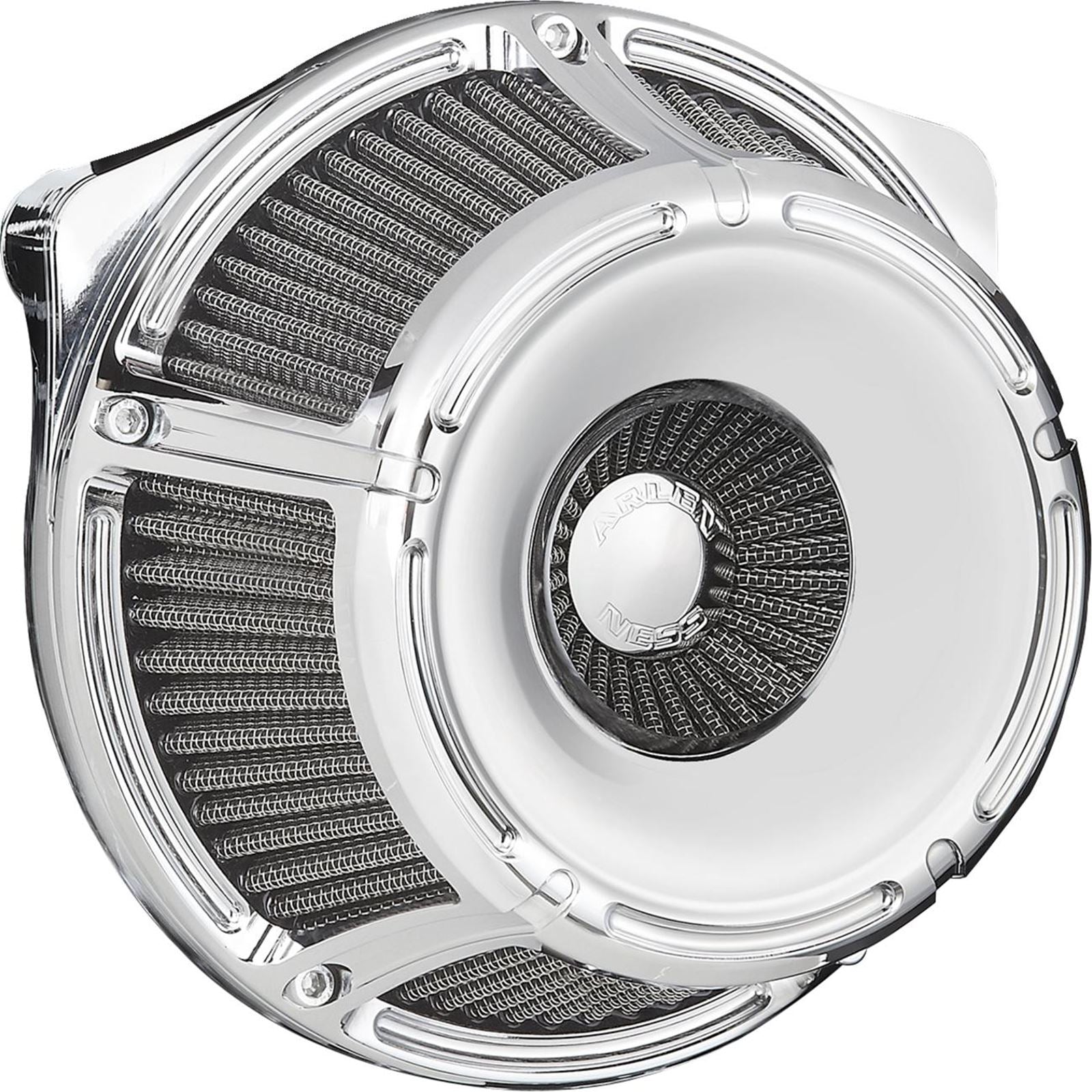 Arlen Ness Inverted Series Air Cleaner Kit - Slot Track - Chrome 600-232_1512661