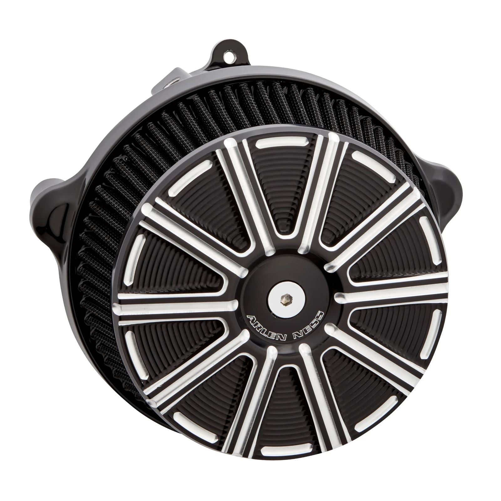 Arlen Ness Big Sucker Stage 1 Air Cleaner Kit with Cover - 10 - Black 600-307_1547970