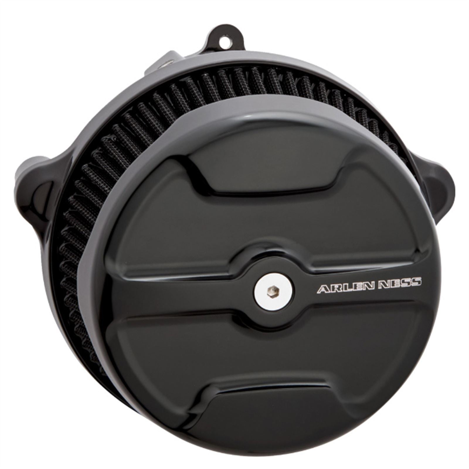 Arlen Ness Big Sucker Stage 1 Air Cleaner Kit with Cover - Knuckle - Black 600-309_1547972