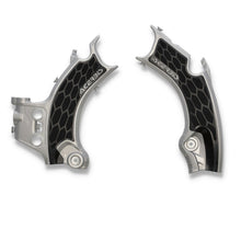 Acerbis X-Grip Frame Guards - Black/Silver for CRF450R [MPN: 2986181015]_1544699