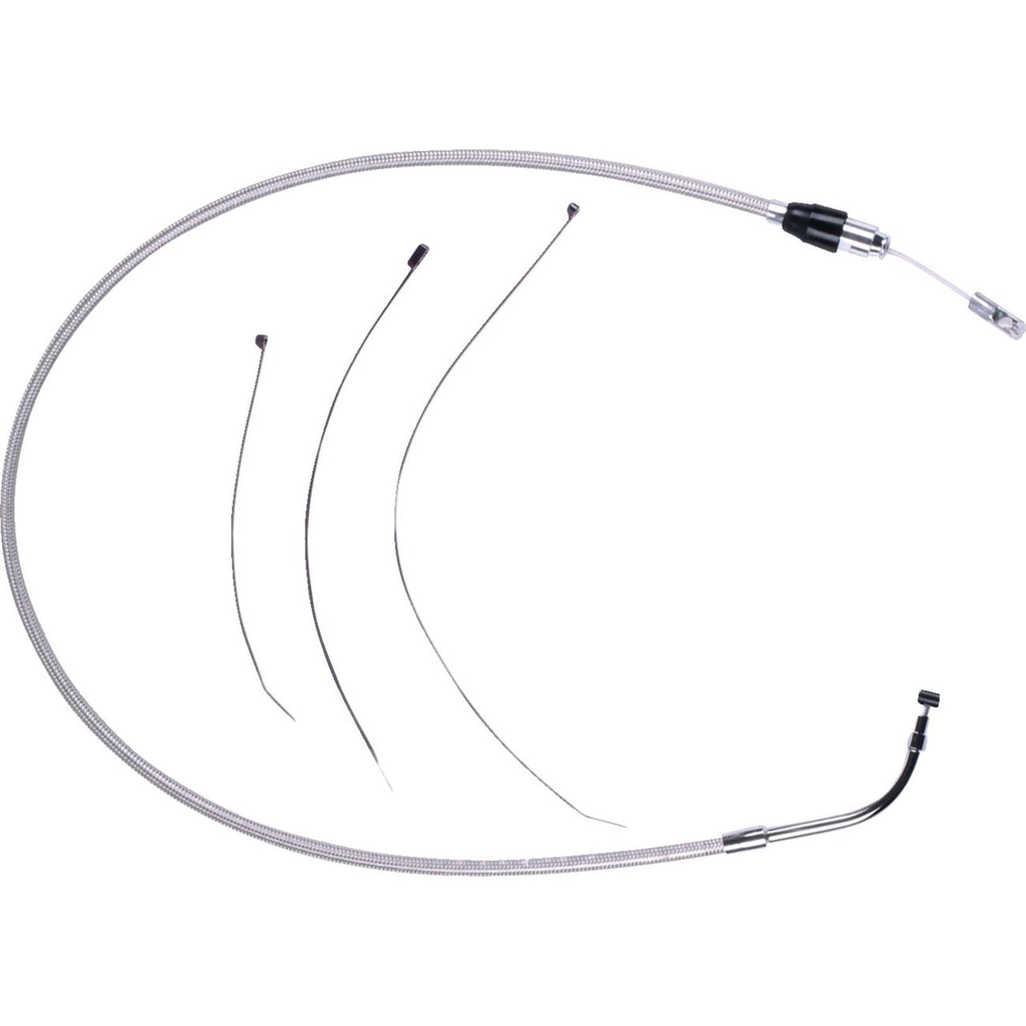 Magnum Polished Stainless Quick Connect Upper Clutch Cable for Harley-Davidson [MPN: 52394HE]_1501458