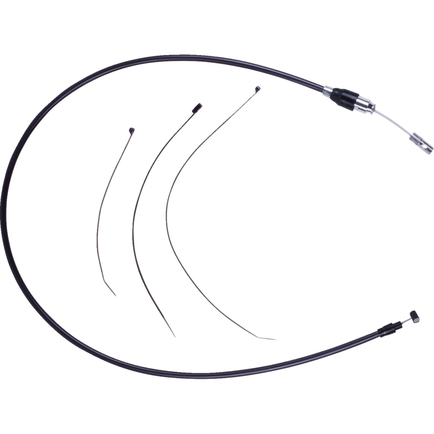 Drag Specialties Quick Connect Clutch Cable - Upper - Black/Black 0652-3198_1500547