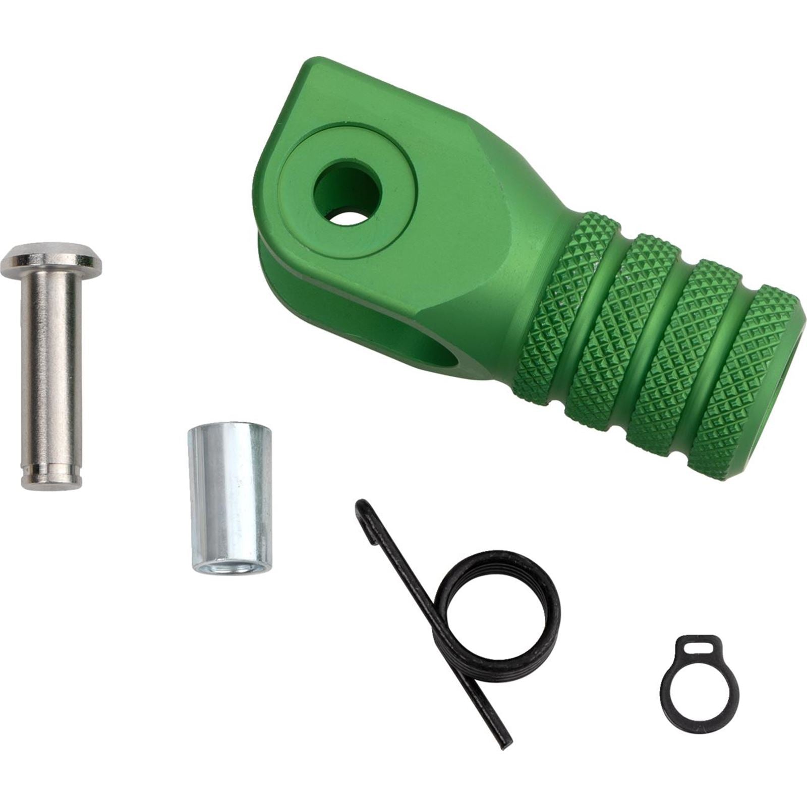 Moose Offroad Knurled Shift Lever Tip - 0 mm - Green 81-0000-02-30_1556066