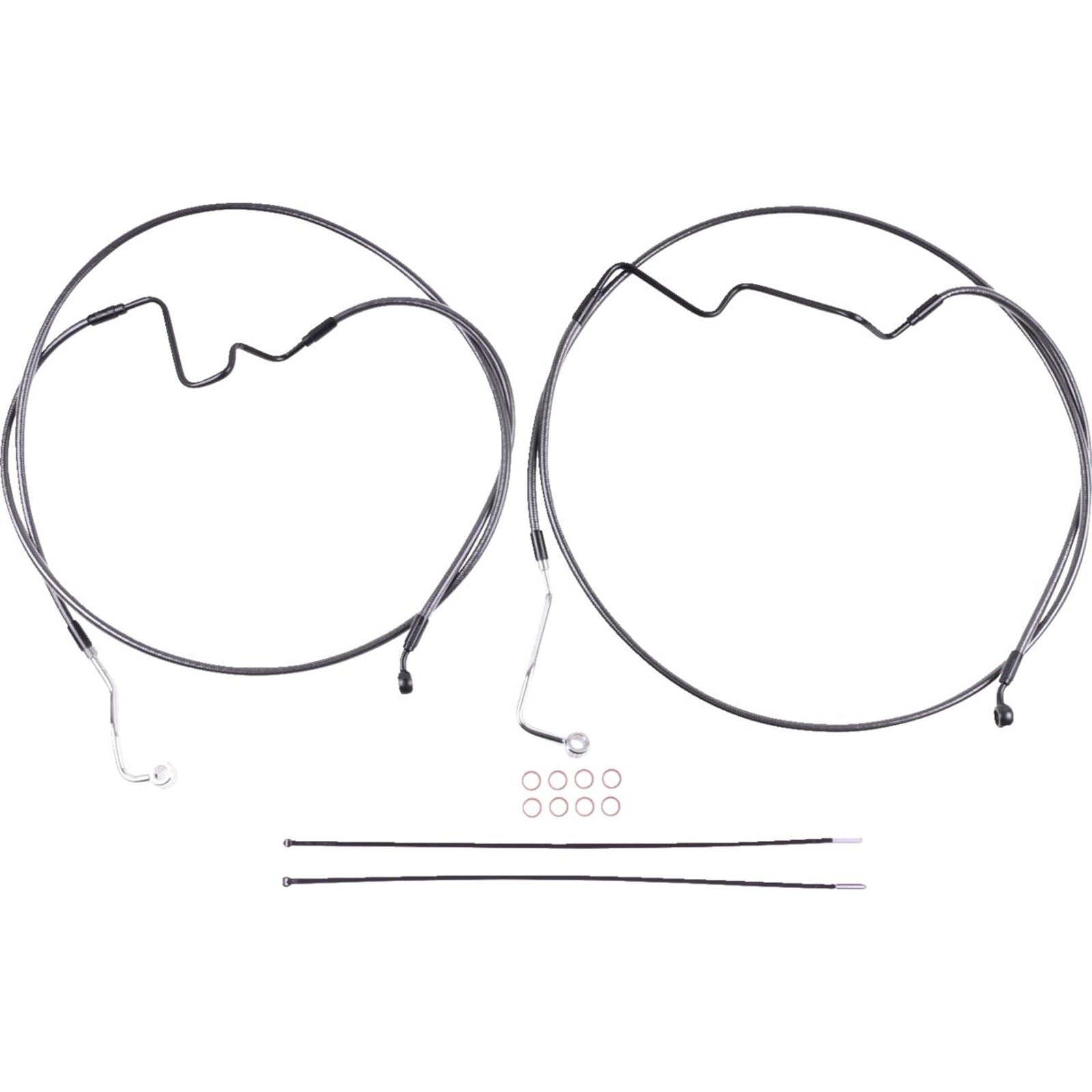Magnum Brake Line Kit - Lower - BP - +4" - 35° Radial [MPN: AS470164RAD]_1524215