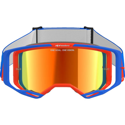 Alpinestars Vision 8 Goggles - Wordmark - Blue/Orange - Red Mirror [MPN: 5101325-7303]_1500693