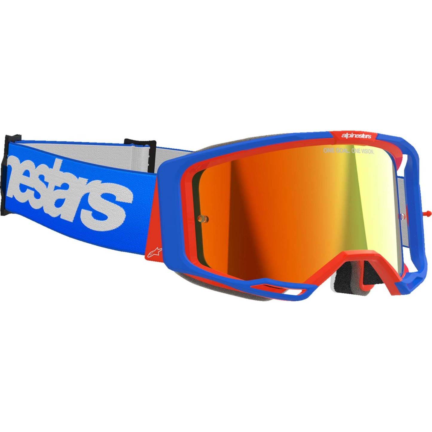 Alpinestars Vision 8 Goggles - Wordmark - Blue/Orange - Red Mirror [MPN: 5101325-7303]_1500694