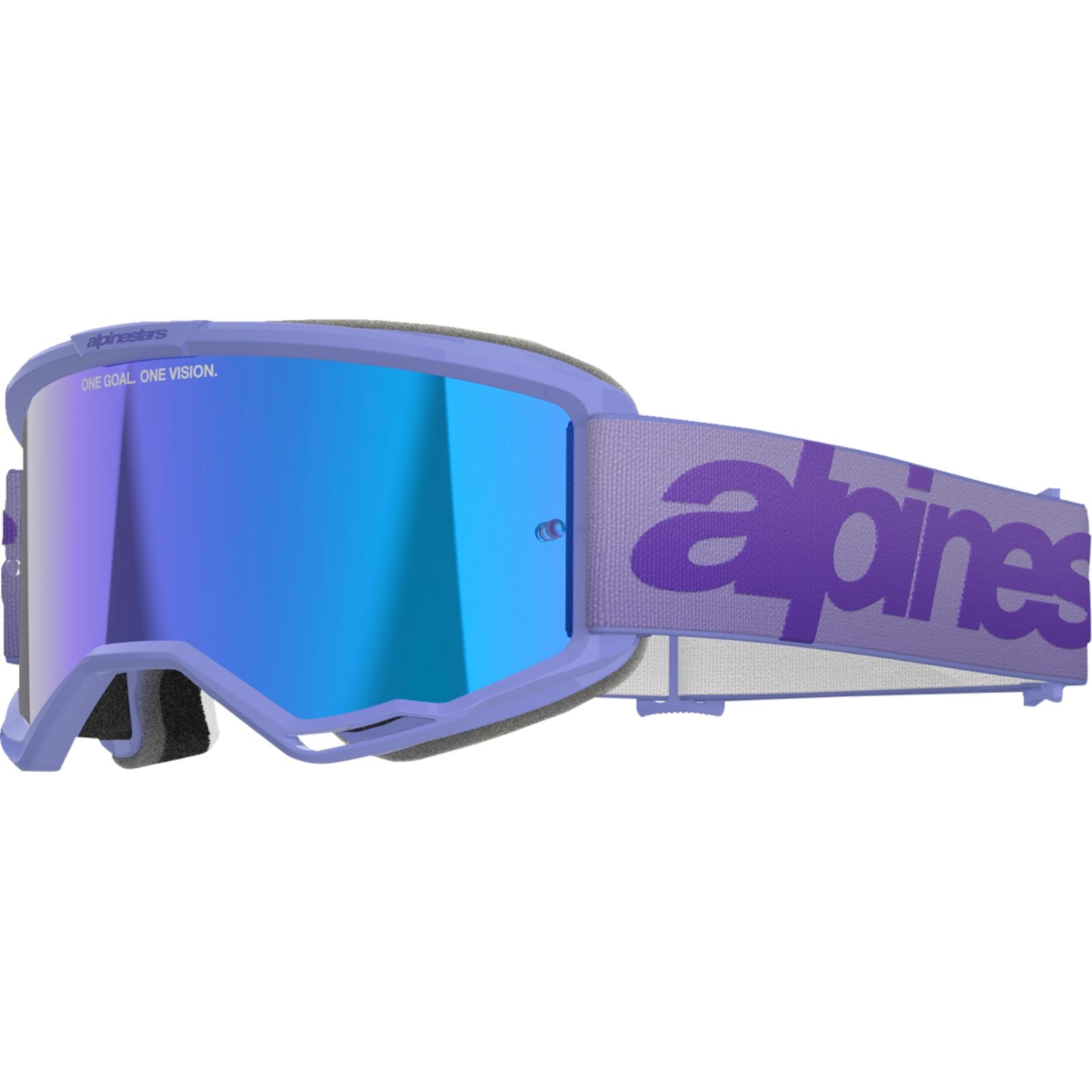 Alpinestars Vision 5 Goggles - Wordmark - Purple - Blue Mirror [MPN: 5102425-3116]_1500762