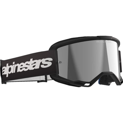 Alpinestars Vision 3 Goggles - Wordmark - Black - Silver Mirror [MPN: 5103225-1456]_1500768