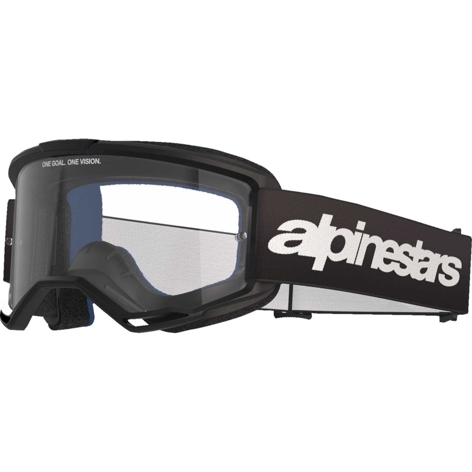 Alpinestars Vision 3 Goggles - Wordmark - Black - Clear [MPN: 5103325-1425]_1500770