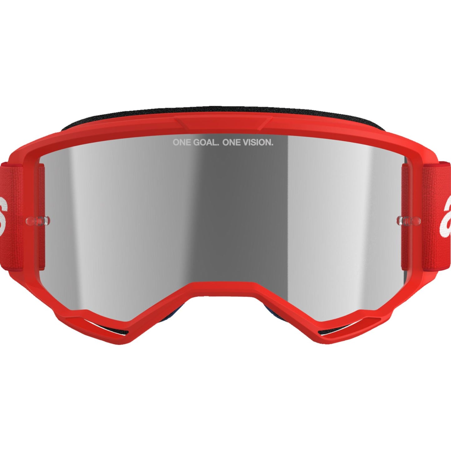 Alpinestars Vision 3 Goggles - Wordmark - Red - Silver Mirror [MPN: 5103325-3094]_1500772