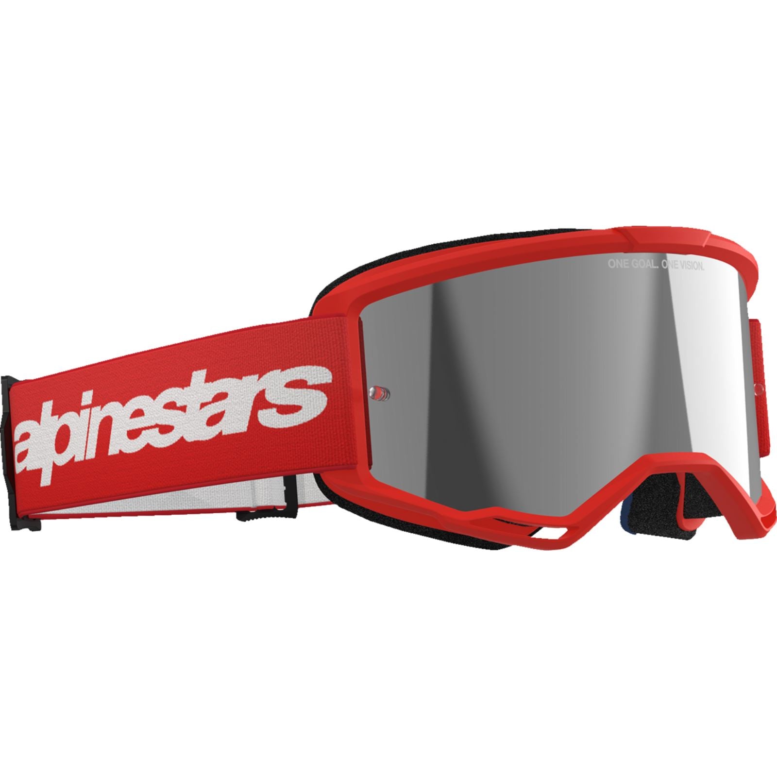 Alpinestars Vision 3 Goggles - Wordmark - Red - Silver Mirror [MPN: 5103325-3094]_1500754