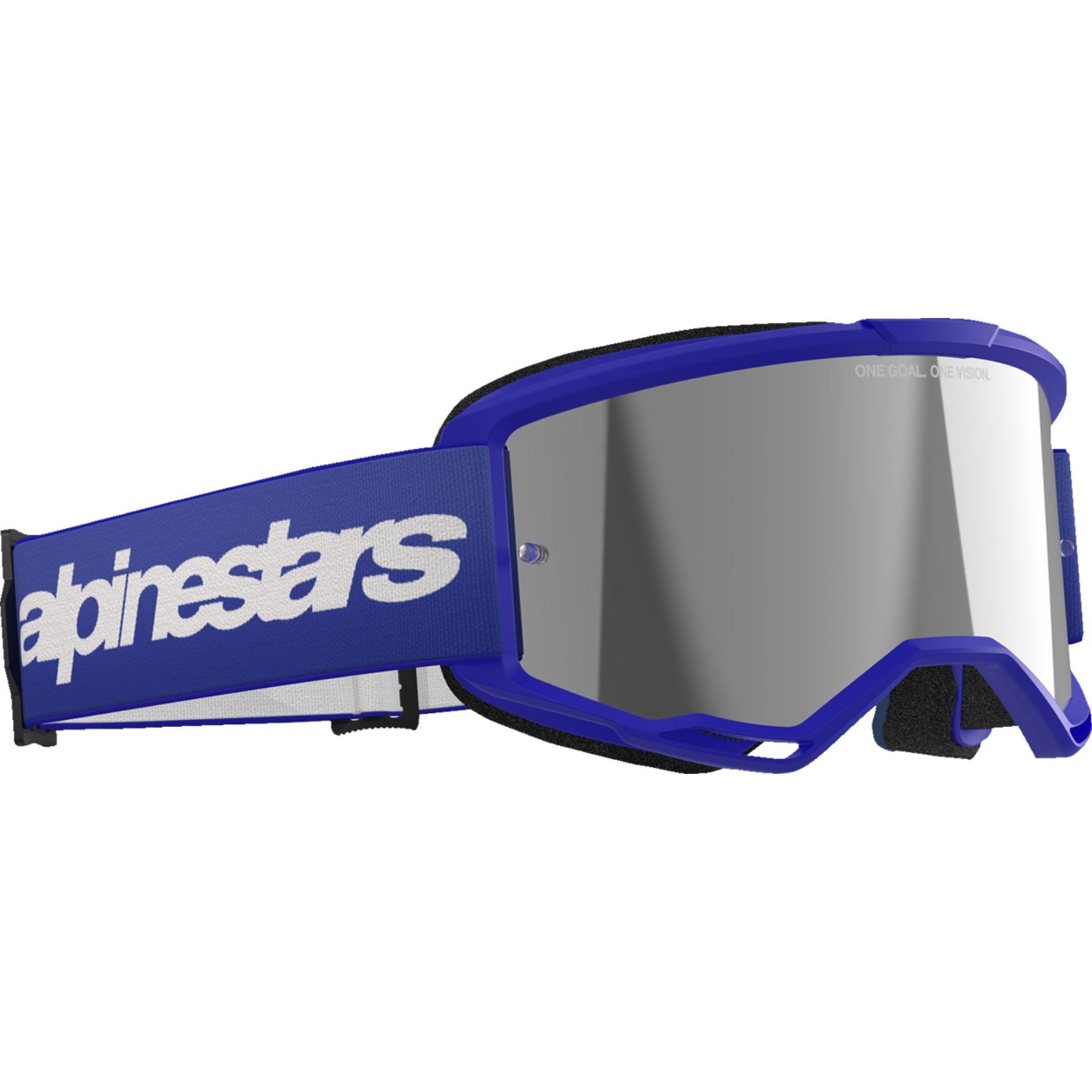 Alpinestars Vision 3 Goggles - Wordmark - Blue - Silver Mirror [MPN: 5103225-7266]_1500734