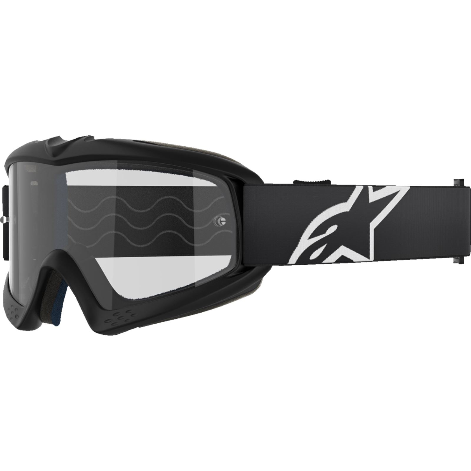 Alpinestars Youth Vision Goggles - Corp - Black - Clear [MPN: 5140125-1425]_1500740