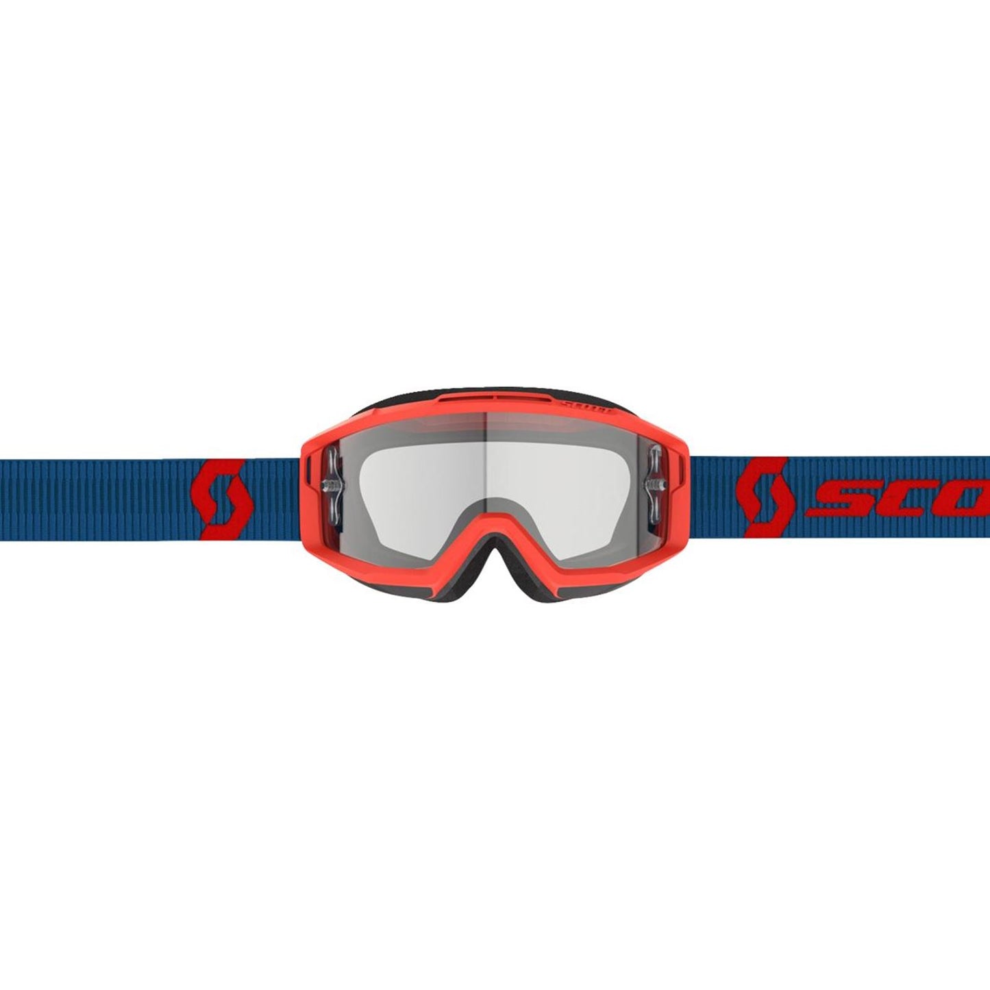 Scott Split OTG Goggle - Dark Blue/Neon Red - Clear Works 285537-7698113_1512804