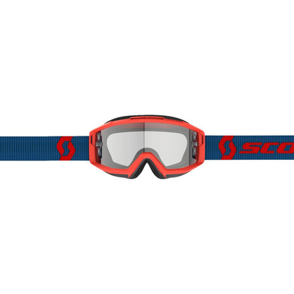 Scott Split OTG Goggle - Dark Blue/Neon Red - Clear Works 285537-7698113_1512804