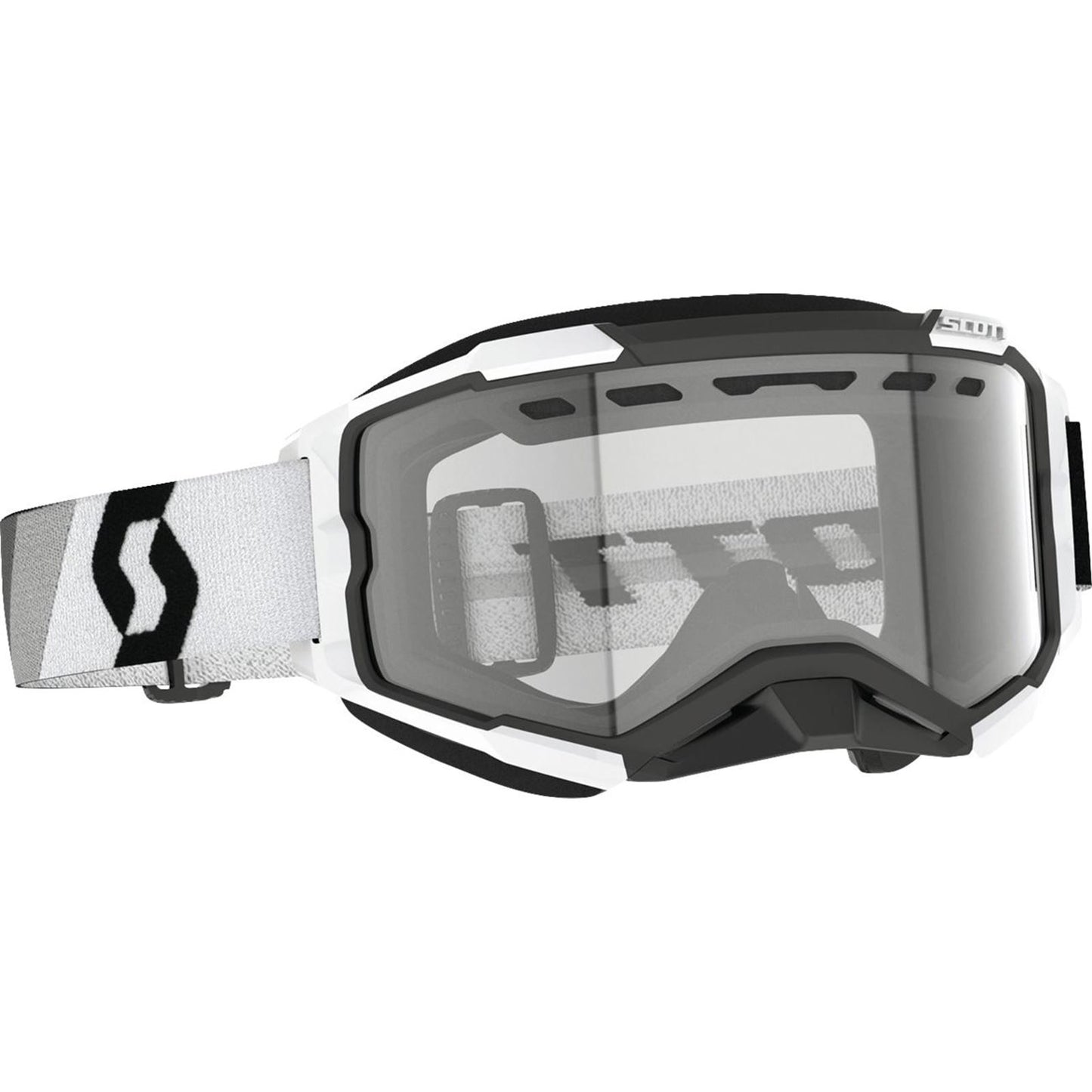 Scott Fury Snowcross Goggle - Premium - Black/White - Clear 278605-7702043_1510807