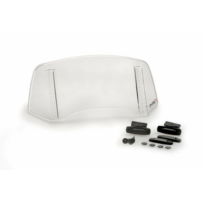 Puig Multi-Adjustable Visor 2.0 Clip-On - Clear - 300x130mm OPEN BOX [MPN: 20764W]_2105097