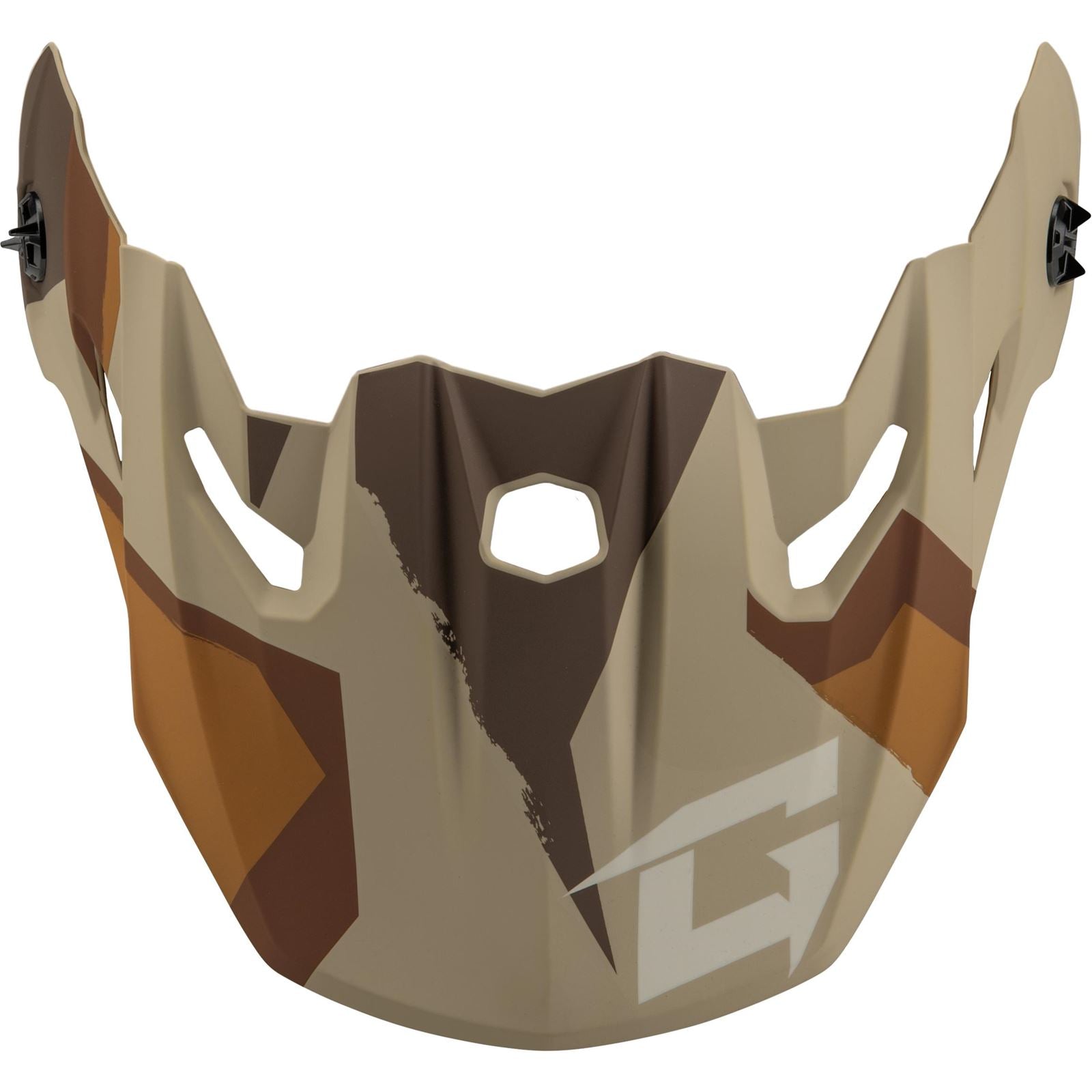 GMax MX-96 Splinter Visor - with Screws - Matte Brown/Tan/White G096011_1510813