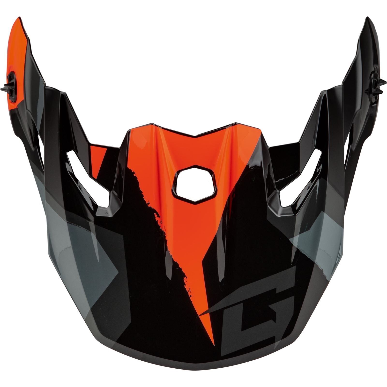 GMax MX-96 Splinter Visor - with Screws - Black/Orange G096012_1510814