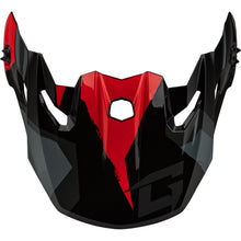 GMax MX-96 Splinter Visor - with Screws - Black/Red G096014_1510815
