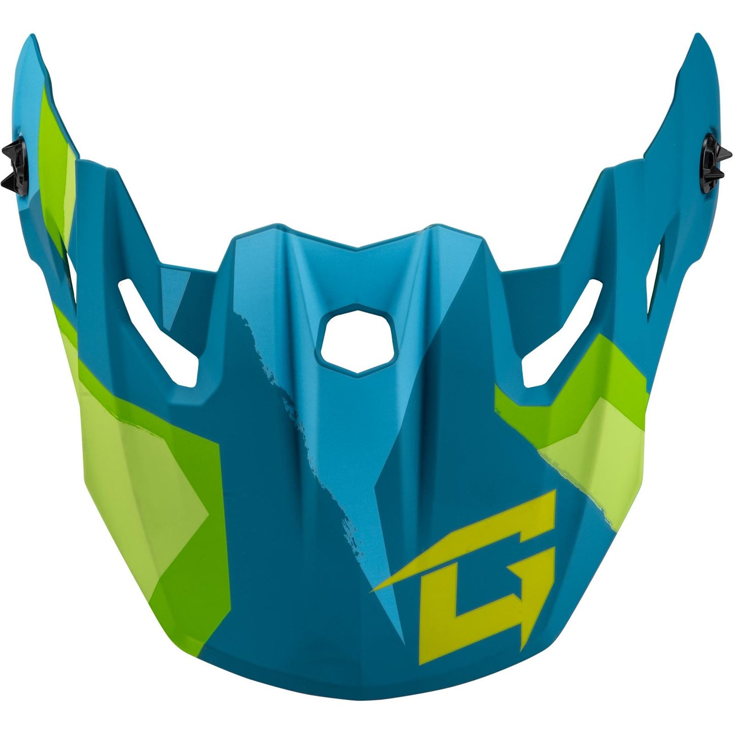 GMax MX-96 Splinter Visor - with Screws - Matte Blue/Green G096015_1510816