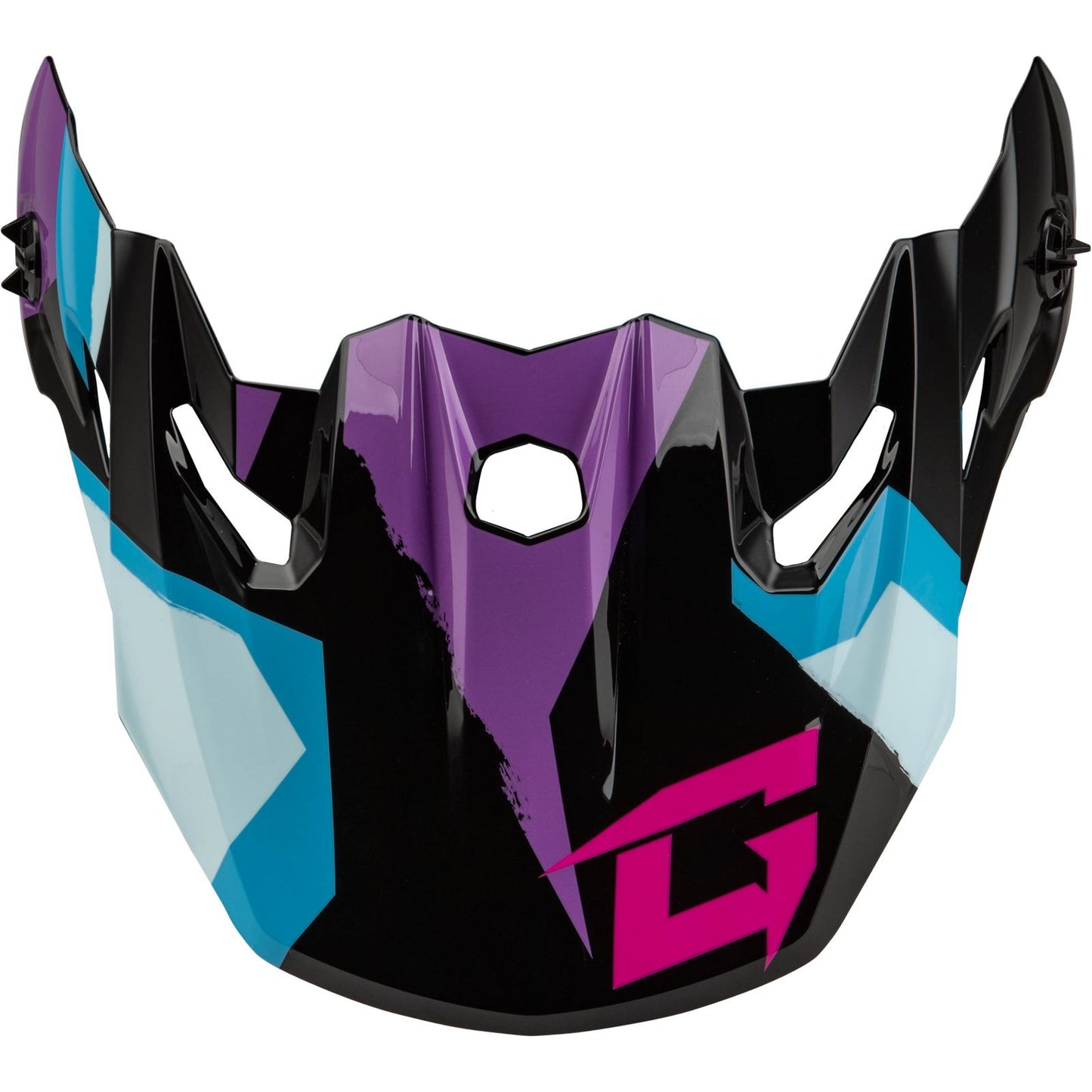 GMax MX-96 Splinter Visor - with Screws - Black/Purple/Blue G096016_1510817