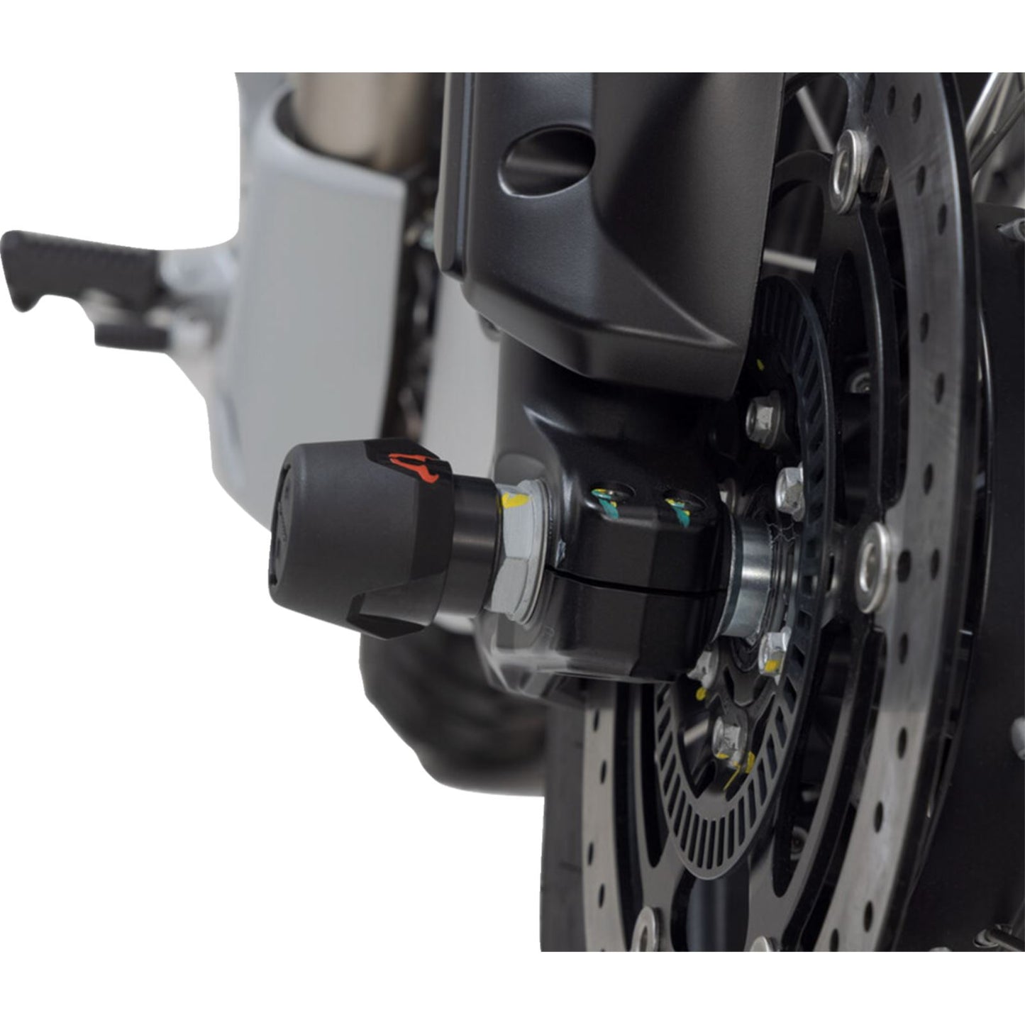 SW-Motech Axle Sliders Set - Front for Moto Guzzi VT85 TT [MPN: STP.17.176.10200/B]_1502841