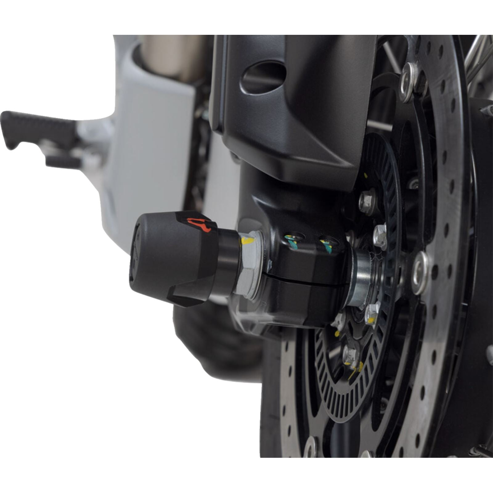 SW-Motech Axle Sliders Set - Front for Moto Guzzi VT85 TT [MPN: STP.17.176.10200/B]_1502841