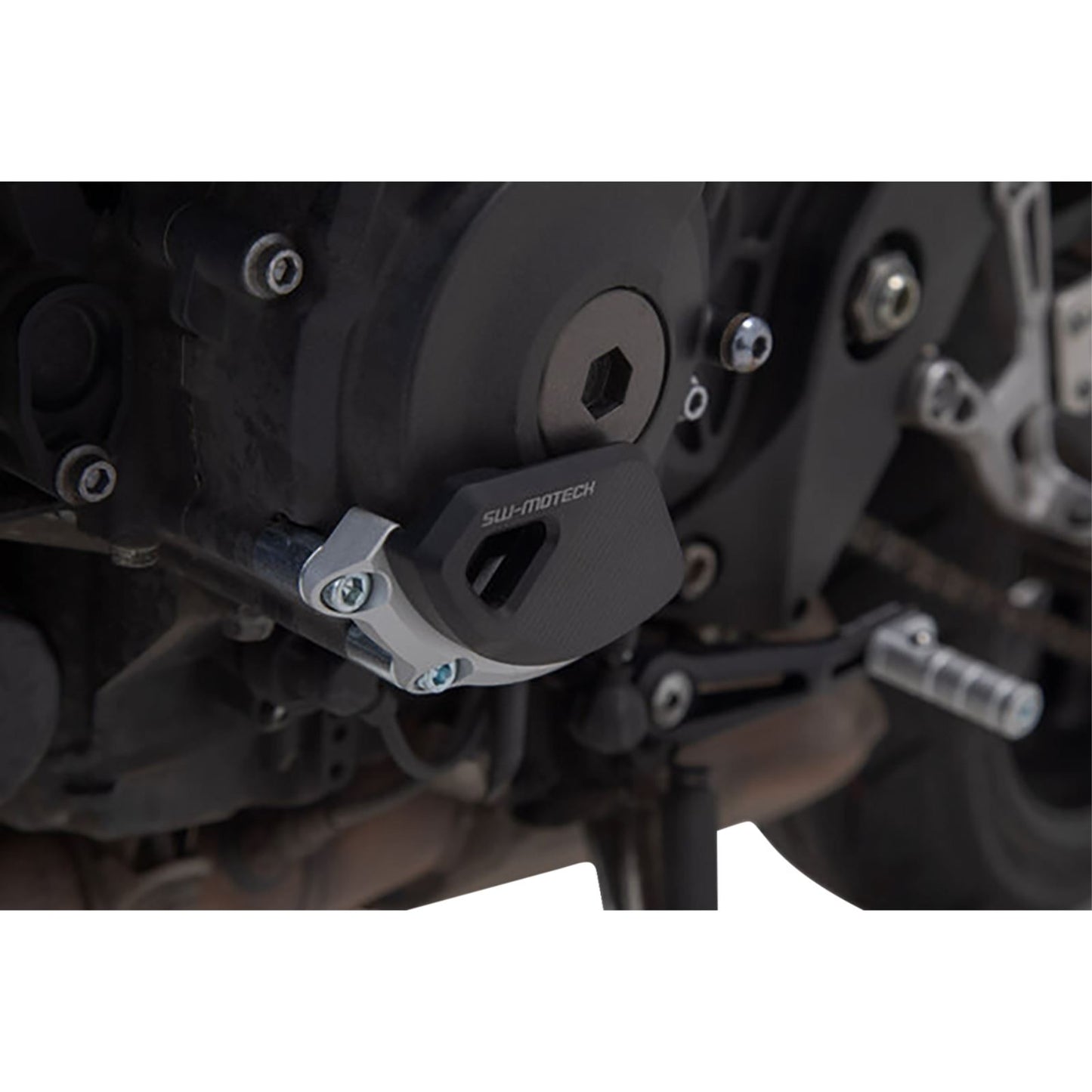 SW-Motech Engine Case Protector - Black/Silver for Yamaha MT-10/SP [MPN: MSS.06.564.10000]_1502915