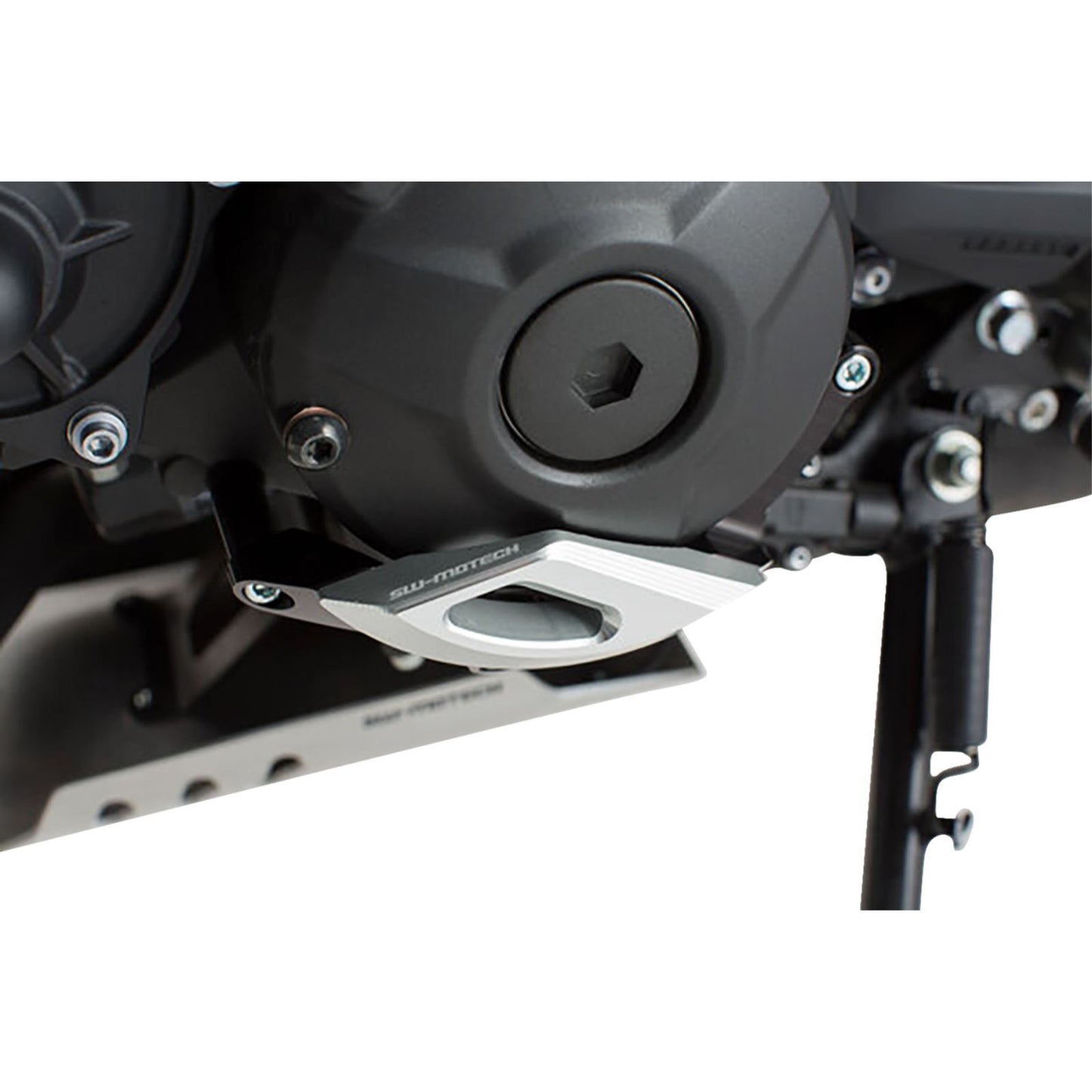 SW-Motech Engine Case Protector - Black/Silver for Yamaha [MPN: MSS.06.599.10100]_1502918