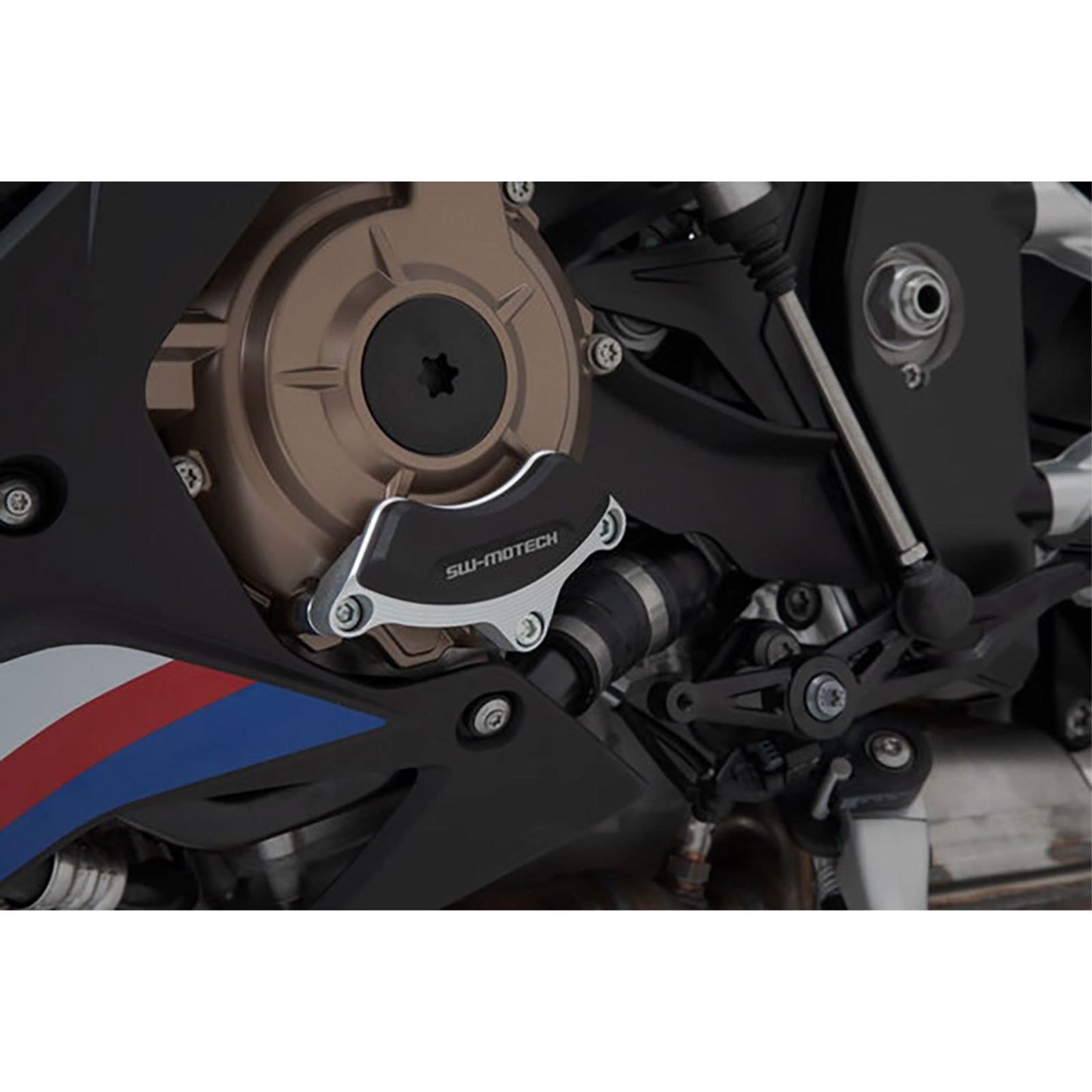 SW-Motech Engine Case Protector - Black/Silver for BMW S1000 R | M1000 RR [MPN: MSS.07.540.10100]_1502919
