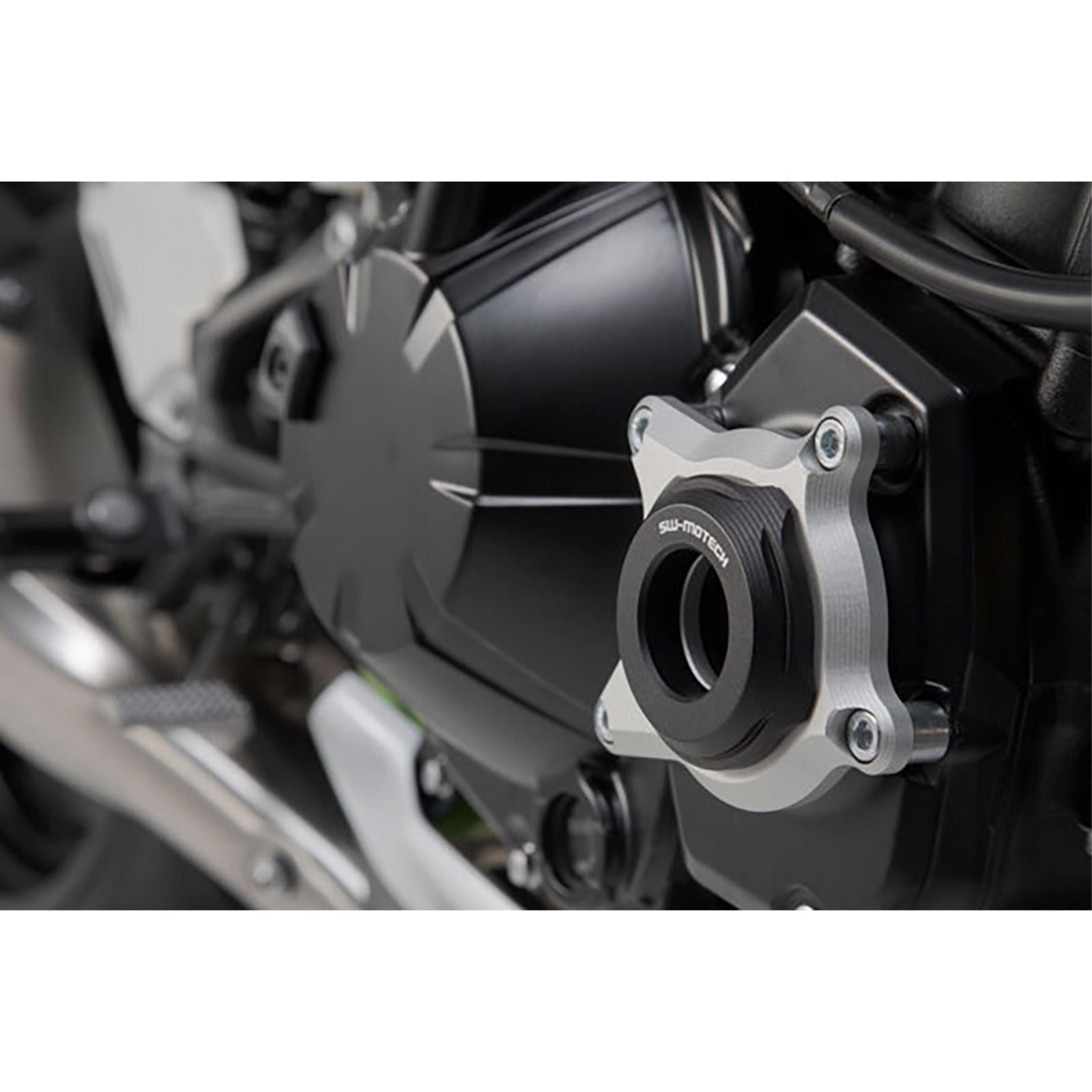 SW-Motech Engine Case Protector - Black/Silver for Kawasaki Z900 [MPN: MSS.08.868.10000]_1502860