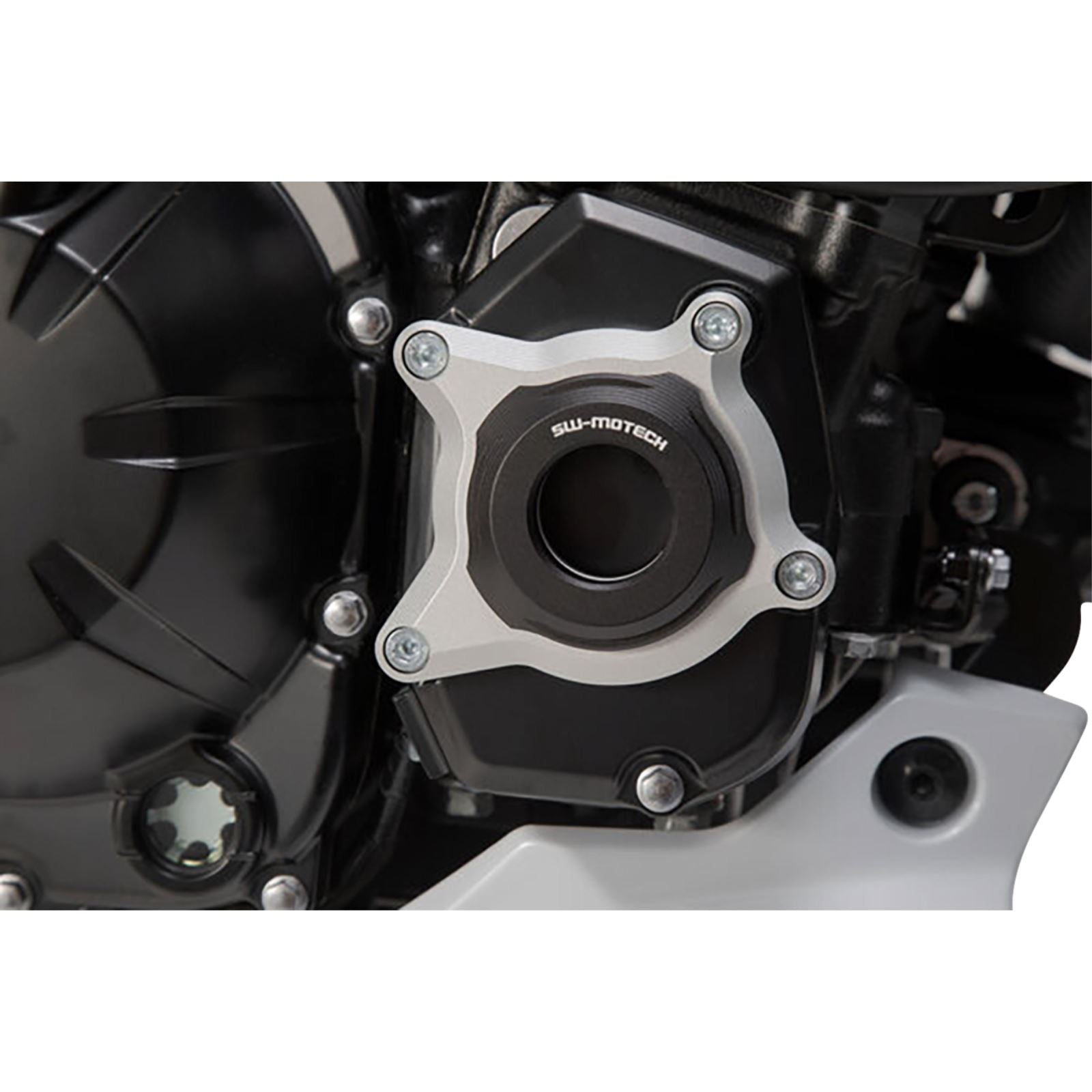 SW-Motech Engine Case Protector - Black/Silver for Kawasaki Z900 [MPN: MSS.08.868.10000]_1503059
