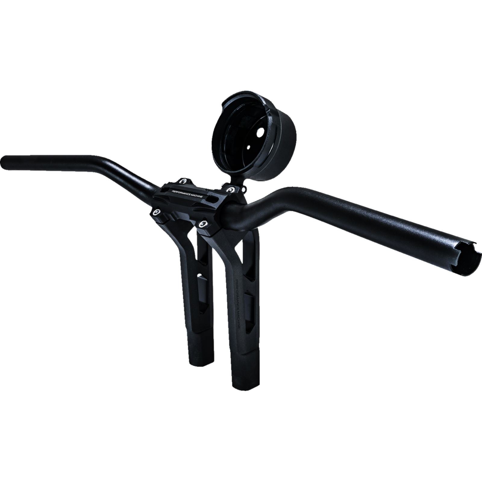 Performance Machine Gauge Relocation Kit - Round - Black 0208-2192-SMB_1503026