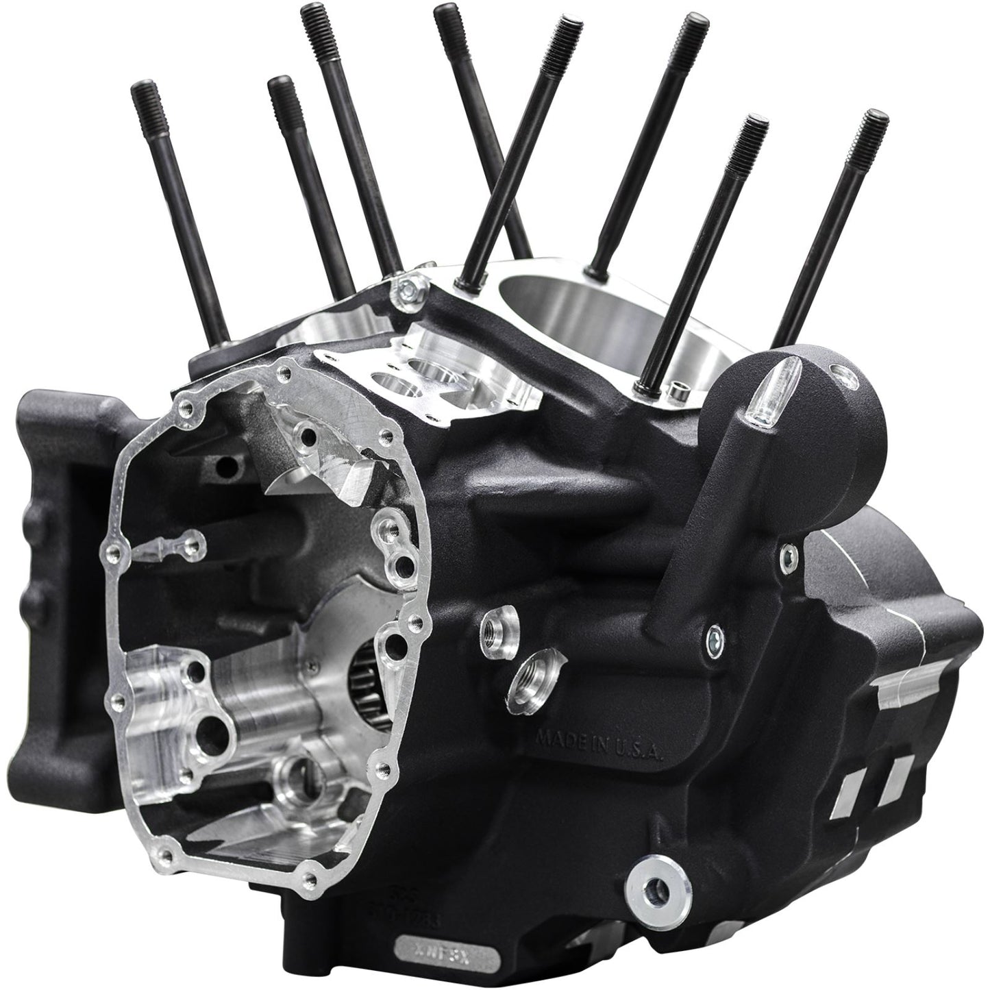 S&S Cycle Crankcase - MK-Series "B" - Black for M8 Softail [MPN: 310-1326]_1503107