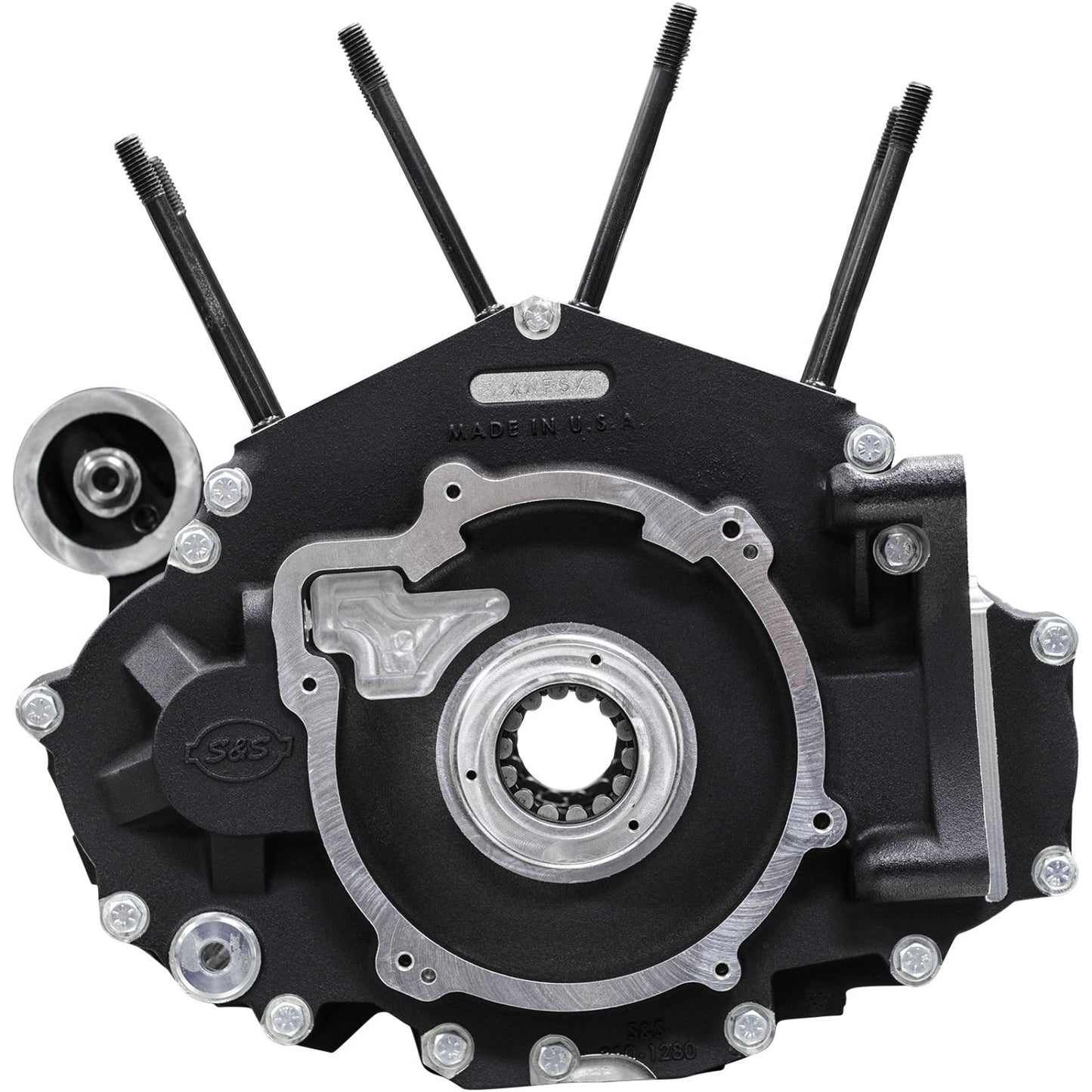 S&S Cycle Crankcase - MK-Series "B" - Black for M8 Softail [MPN: 310-1326]_1503086