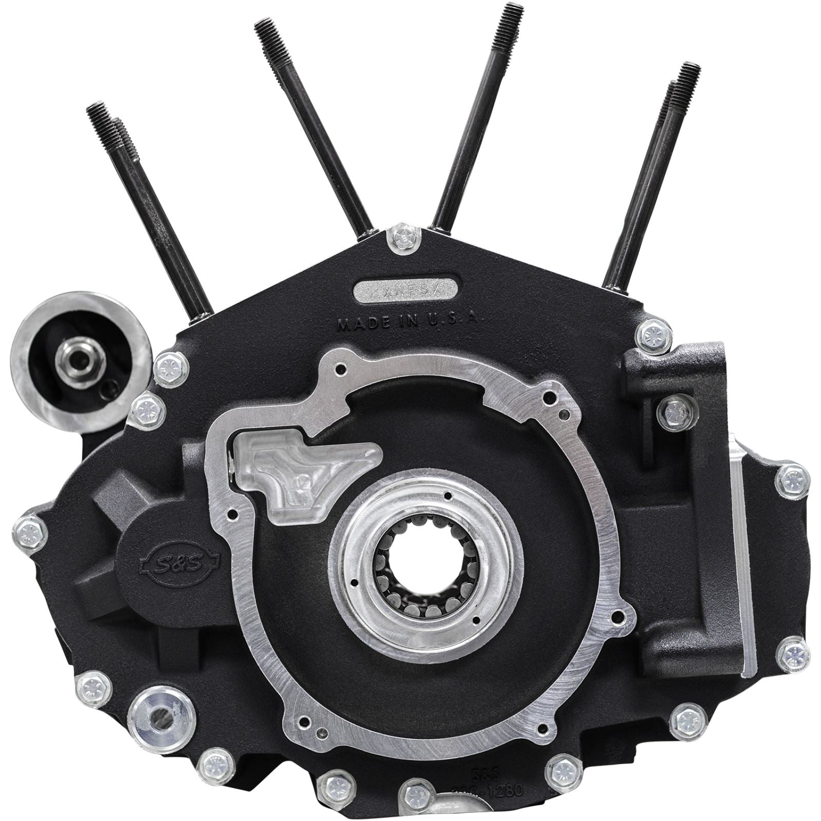 S&S Cycle Crankcase - MK-Series "B" - Black for M8 Softail [MPN: 310-1326]_1503086