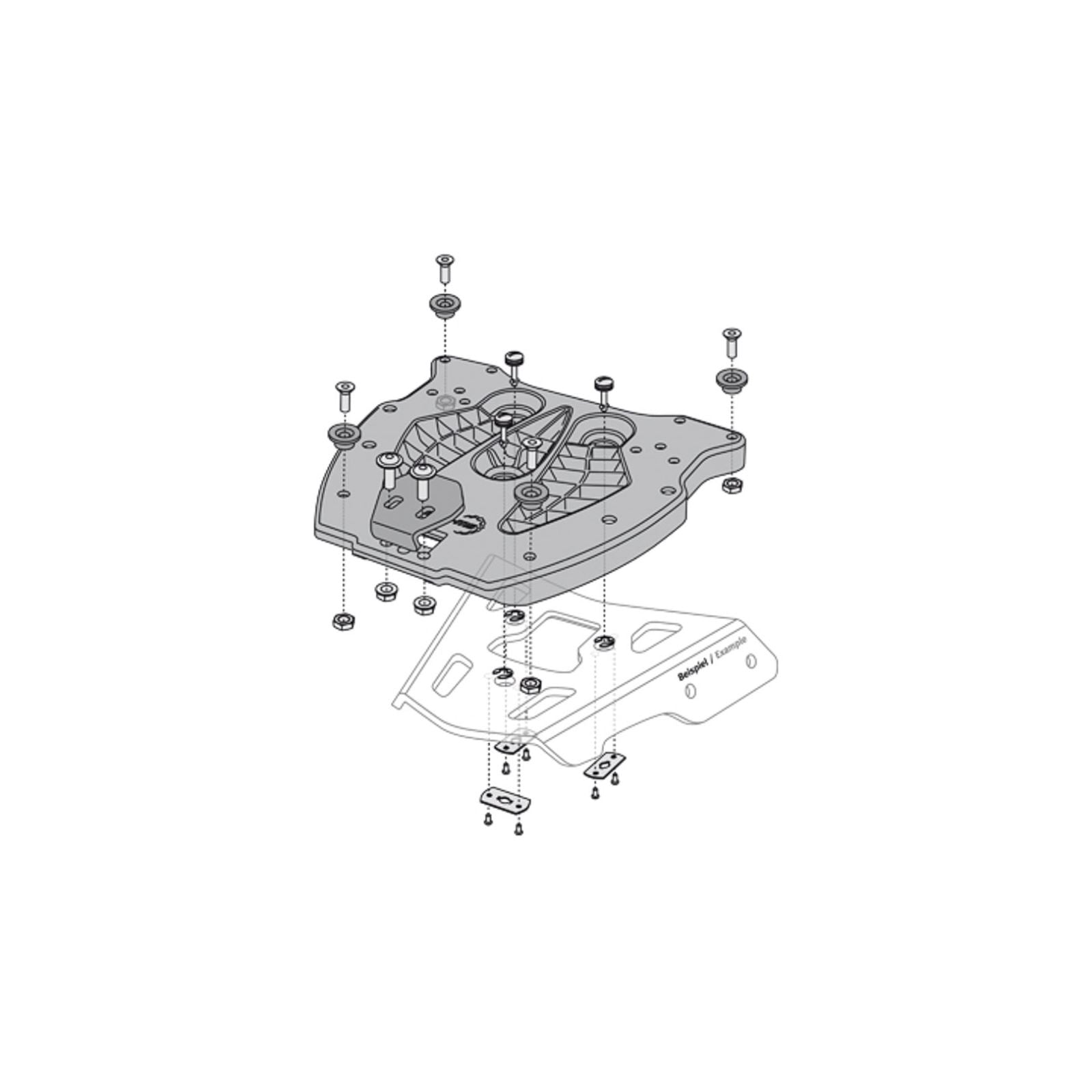 SW-Motech Adapter Plate for Aluminum - Rack [MPN: GPT.00.152.400]_1503076