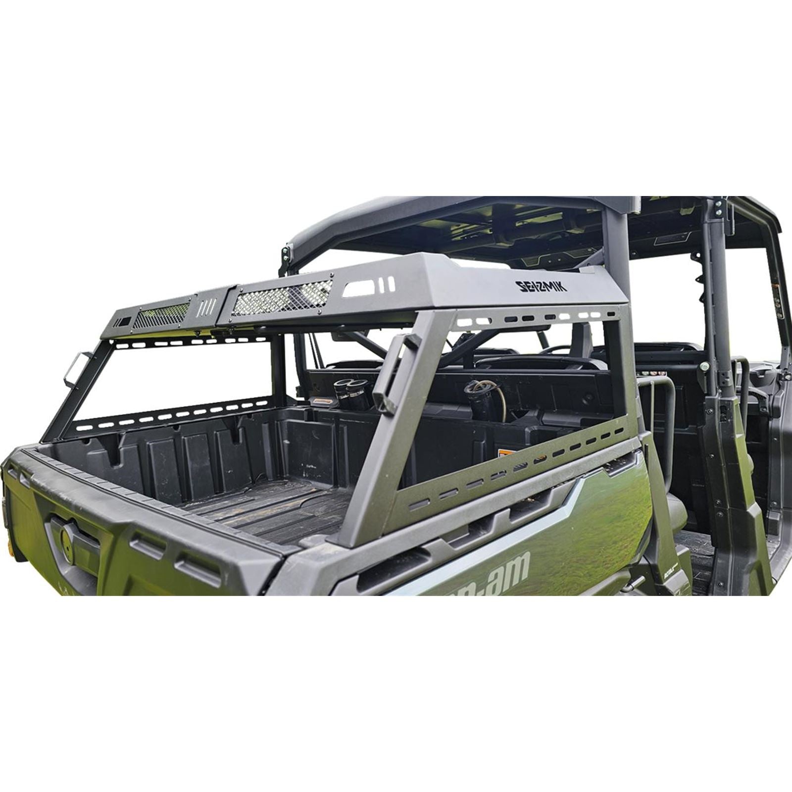 Seizmik Bed Rack Kit - Half Height - Black for Can Am/Defender/ Polaris Ranger 58-08076_1524249