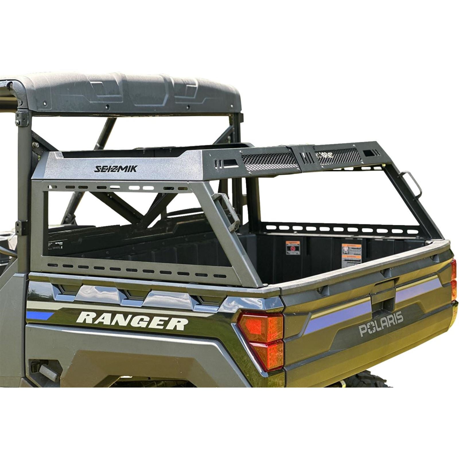 Seizmik Bed Rack Kit - Half Height - Black for Can Am/Defender/ Polaris Ranger 58-08076_1524250