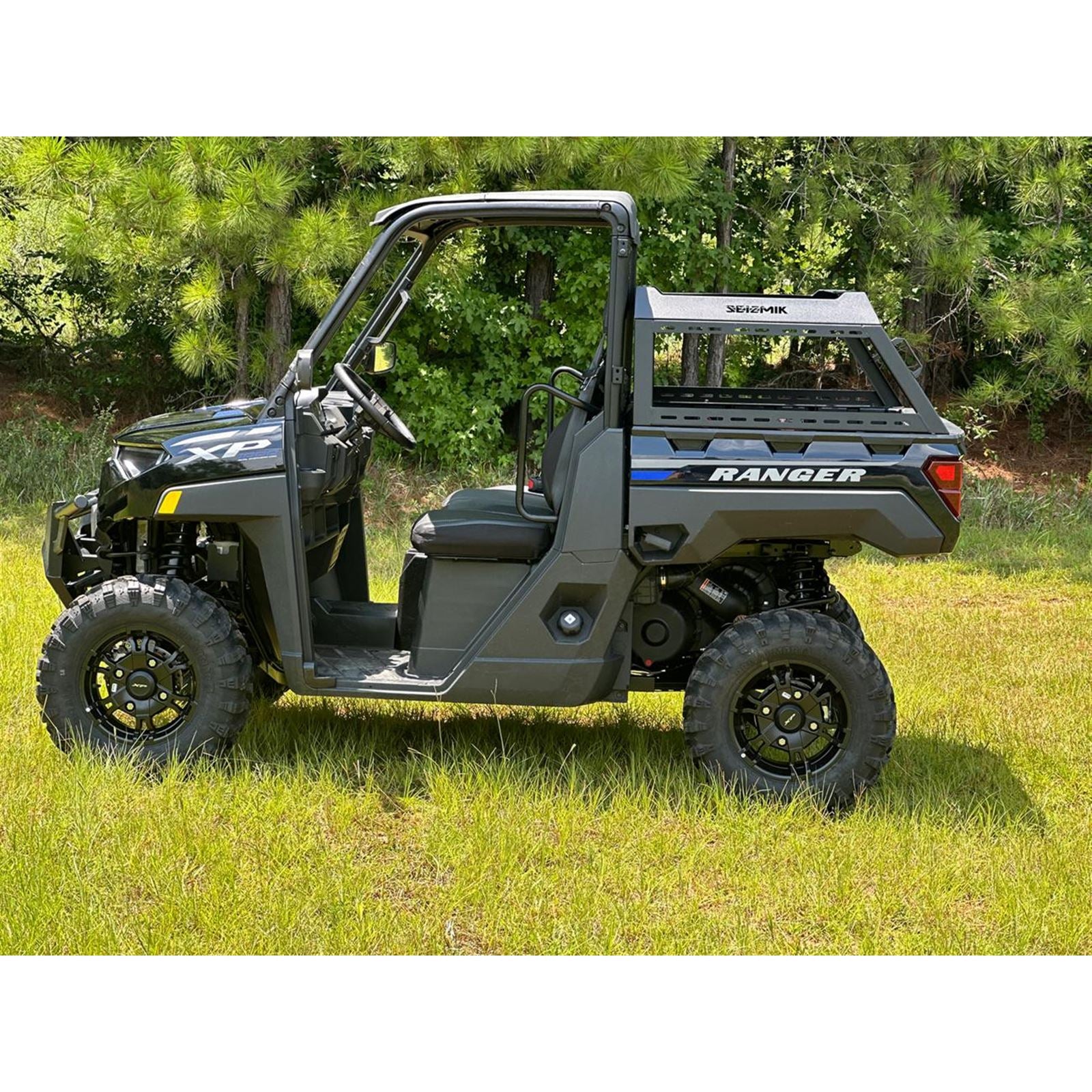 Seizmik Bed Rack Kit - Half Height - Black for Can Am/Defender/ Polaris Ranger 58-08076_1524251