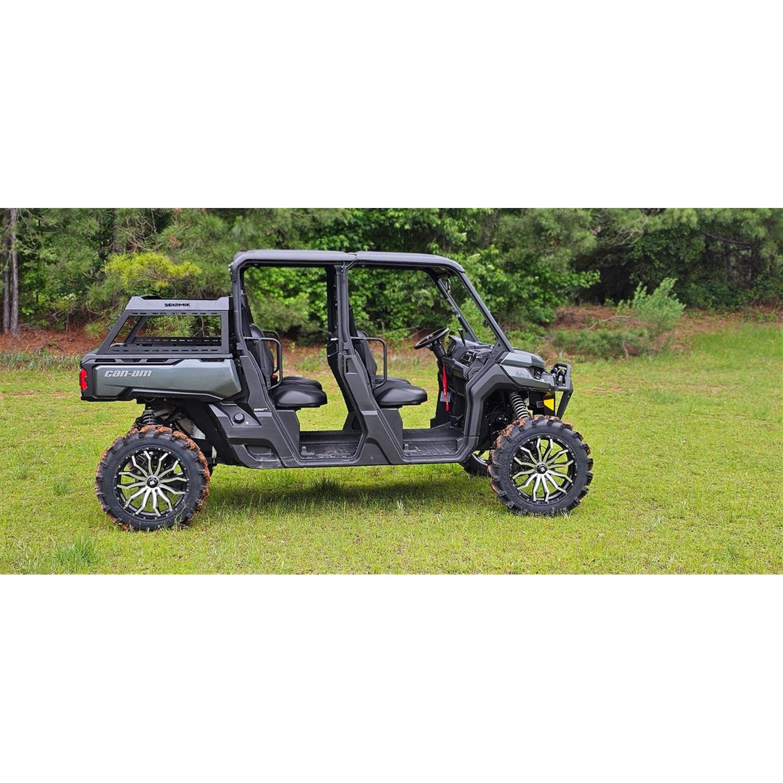 Seizmik Bed Rack Kit - Half Height - Black for Can Am/Defender/ Polaris Ranger 58-08076_1524252