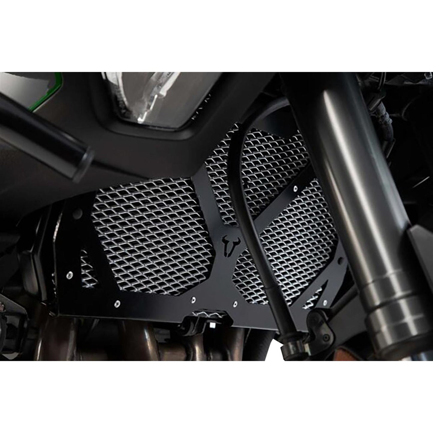 SW-Motech Radiator Guard - Black/Silver for Kawasaki [MPN: KLS.08.922.10000]_1526976