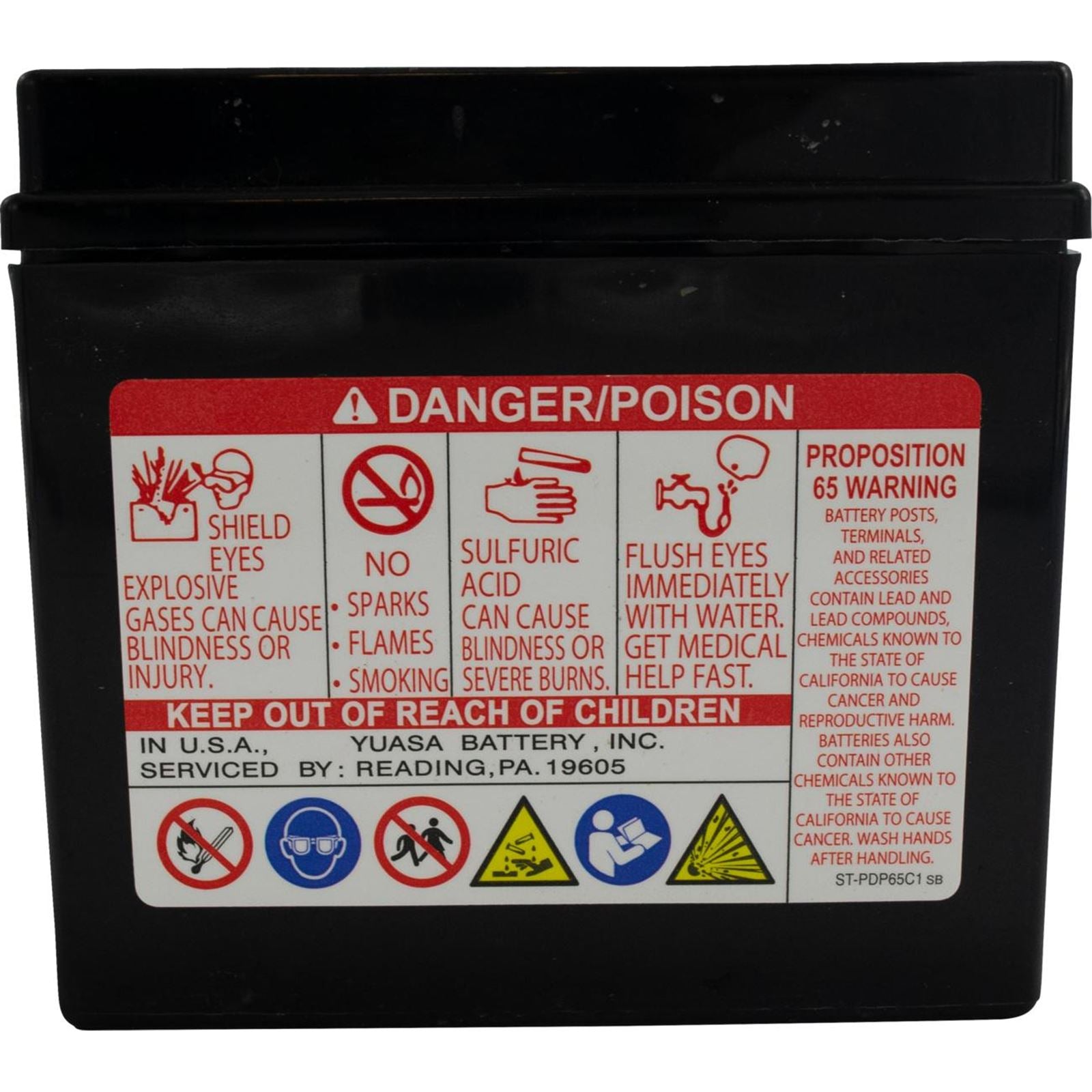 Yuasa YTZ6V Factory Activated, Maintenance Free YUAM726ZS_1707897