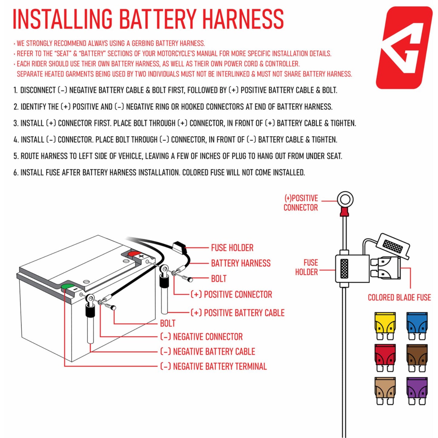 Gerbing Heated Clothing Harness - 12 V - Battery [MPN: G1215UACC90300110001]_1503680