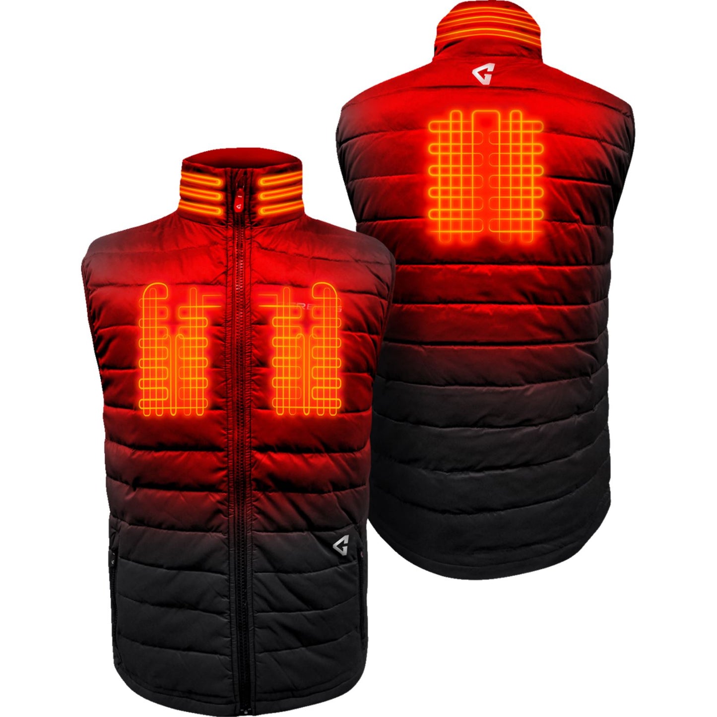 Gerbing Heated Clothing 7V Khione Puffer Heated Vest 2.0 - Black_1504473