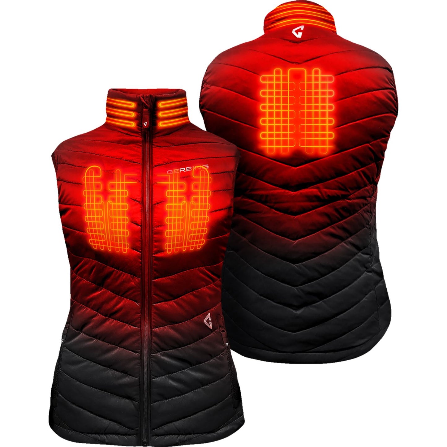 Gerbing Heated Clothing Women's 7V Khione Puffer Heated Vest 2.0 - Black_1504614