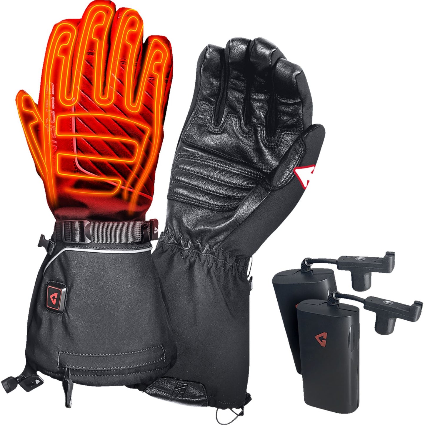 Gerbing Heated Clothing 7V Atlas Ultra-Flex Battery Heated Gloves - Black_1505409