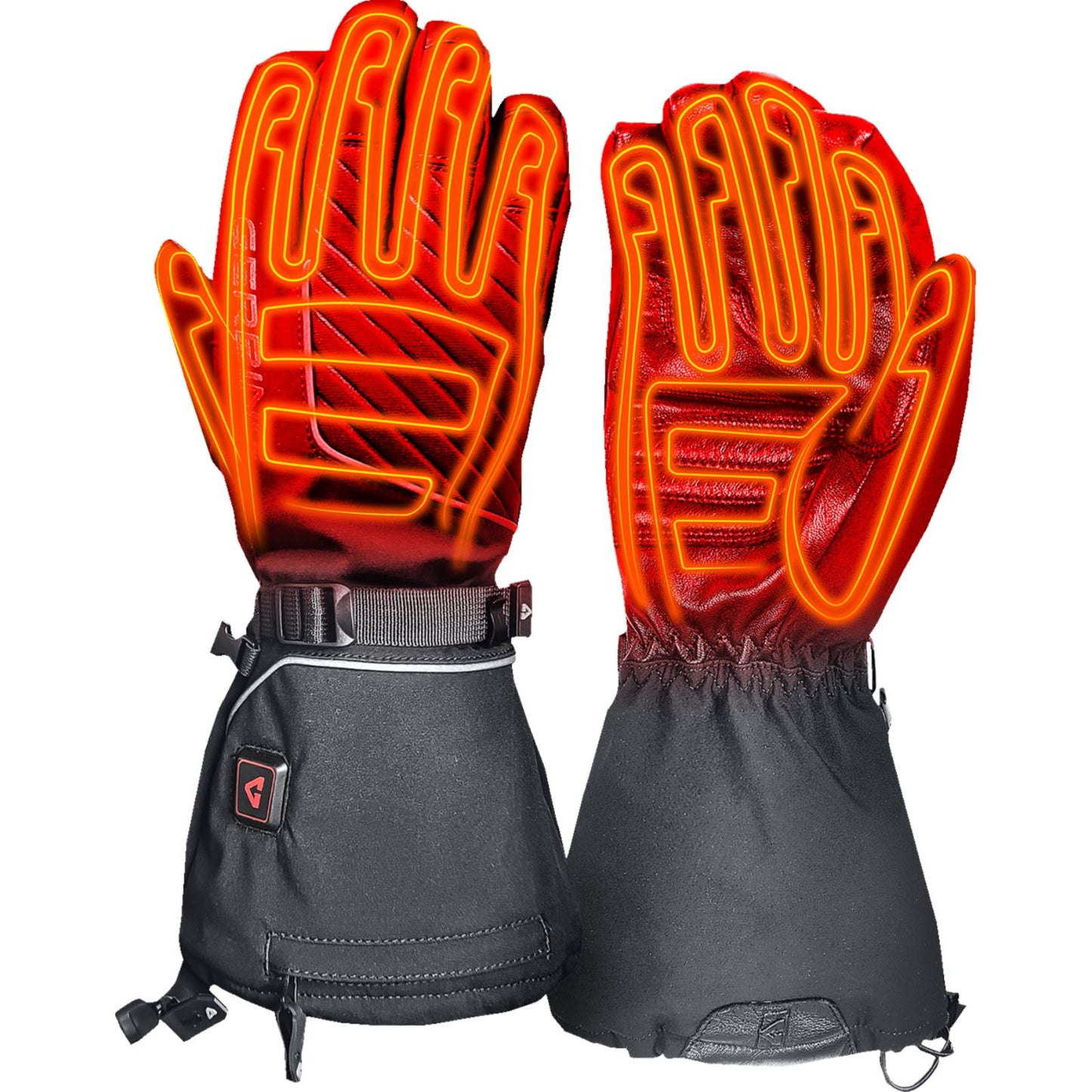 Gerbing Heated Clothing 7V Atlas Ultra-Flex Battery Heated Gloves - Black_1505360