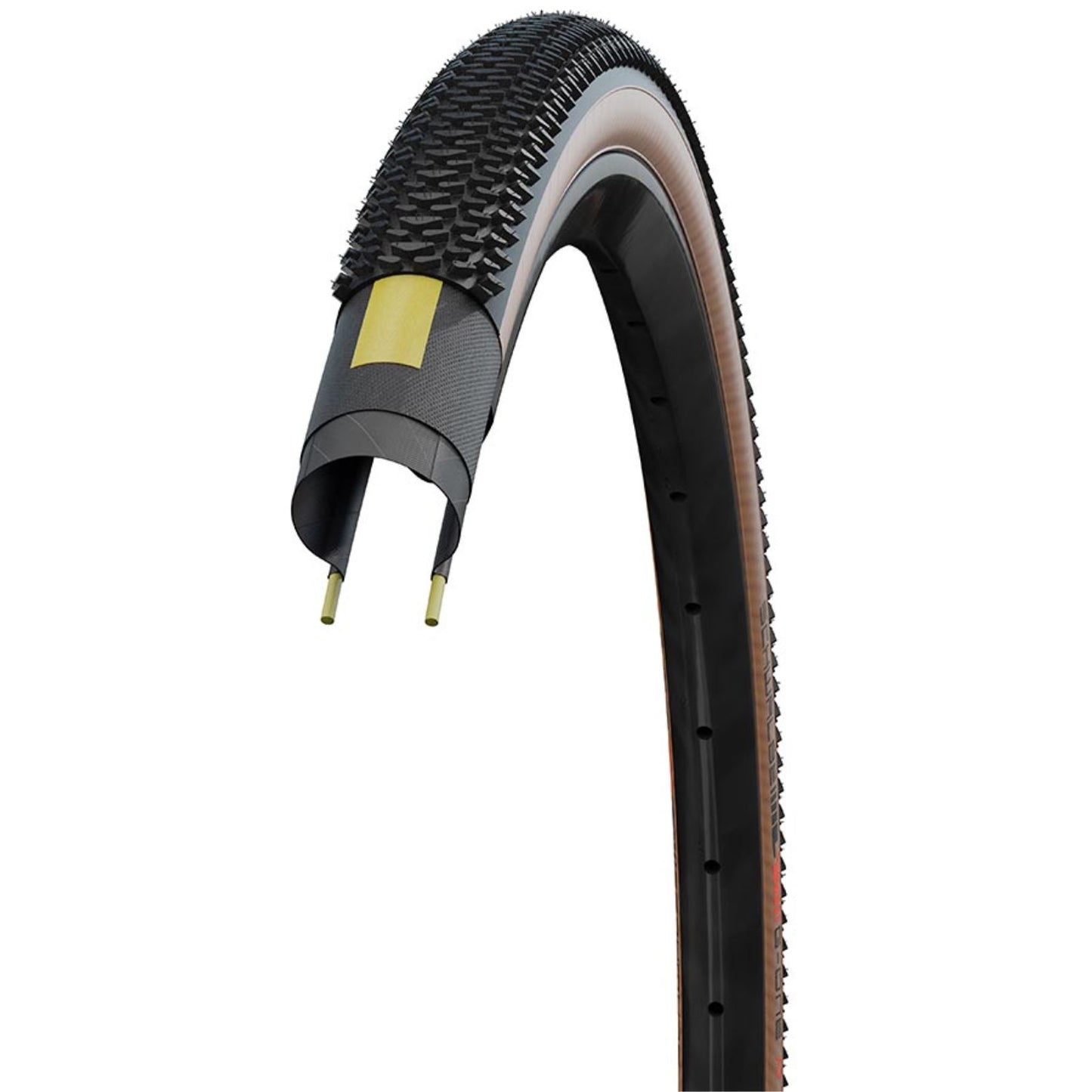 Schwalbe G-One R Tire - 700 x 35, Tubeless, Folding, Black/Transparent 11654490.01_1521636